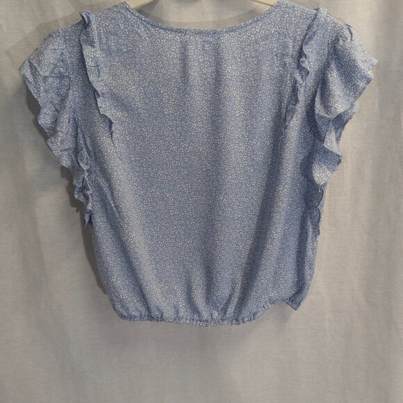 Ivy + Main Size Medium Crop Top Baby Blue - Picture 6 of 12
